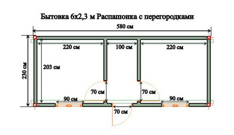 Схема сборки бытовки 3х6